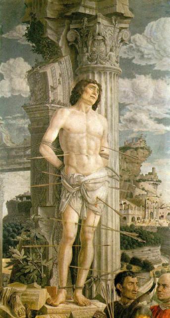 Andrea Mantegna: Szent Sebestyén Louvre, Párizs   